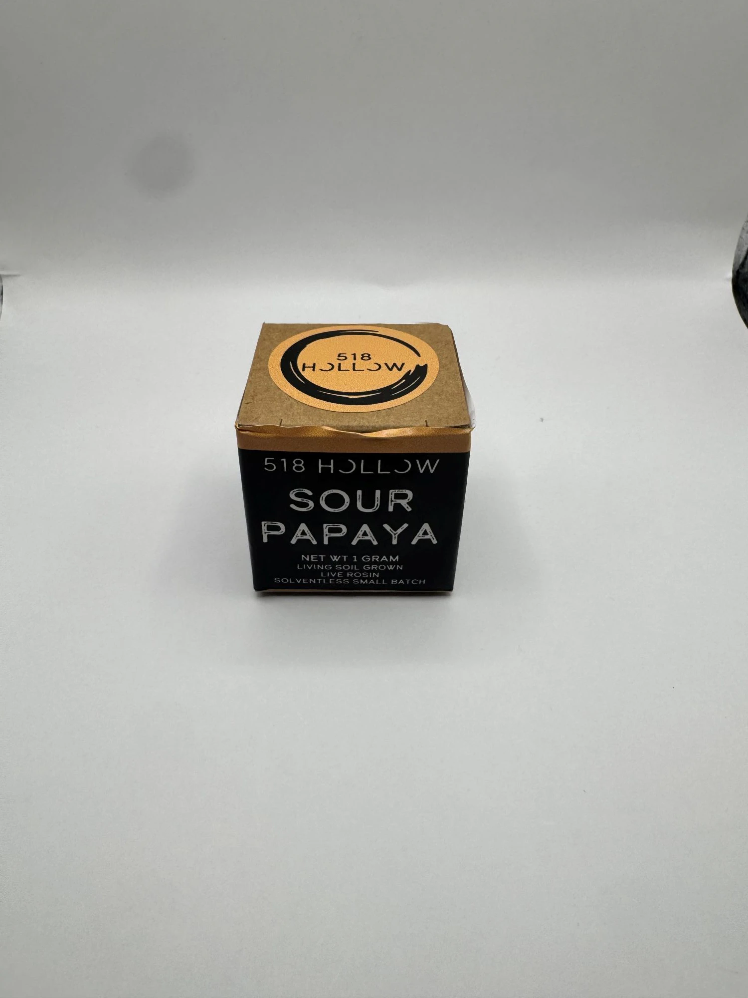 518 Hollow - 518 Hollow - Sour Papaya - 76% THC - Live Rosin - 1g - Wax Main Image