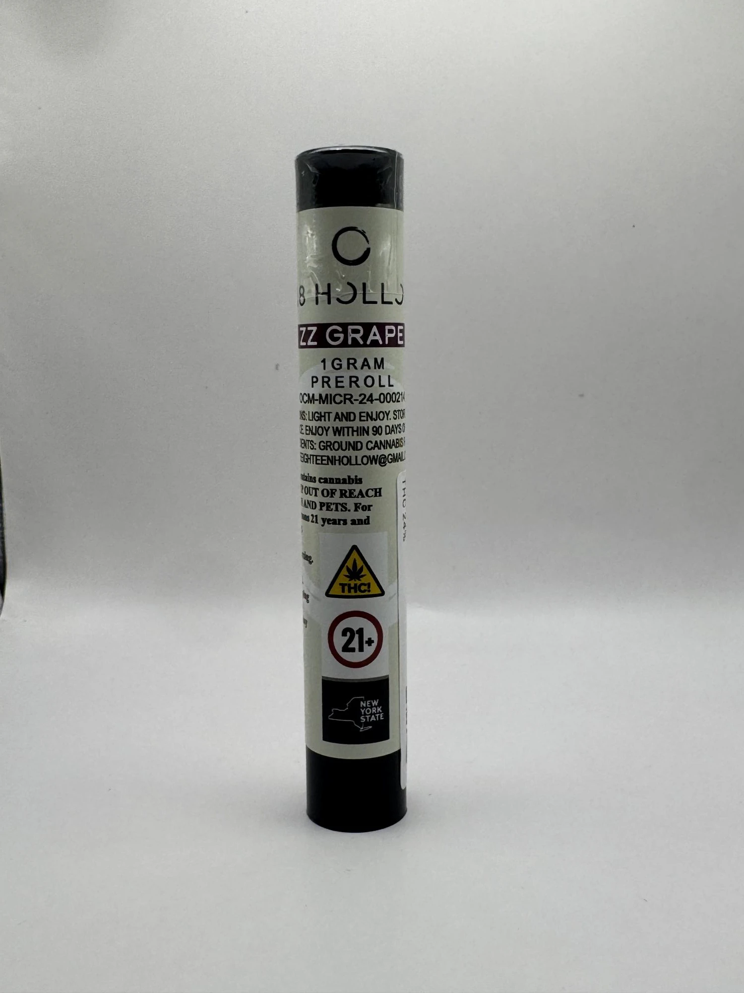 518 Hollow - 518 Hollow - ZZ Grape - 24% THC - 1g - Preroll Main Image
