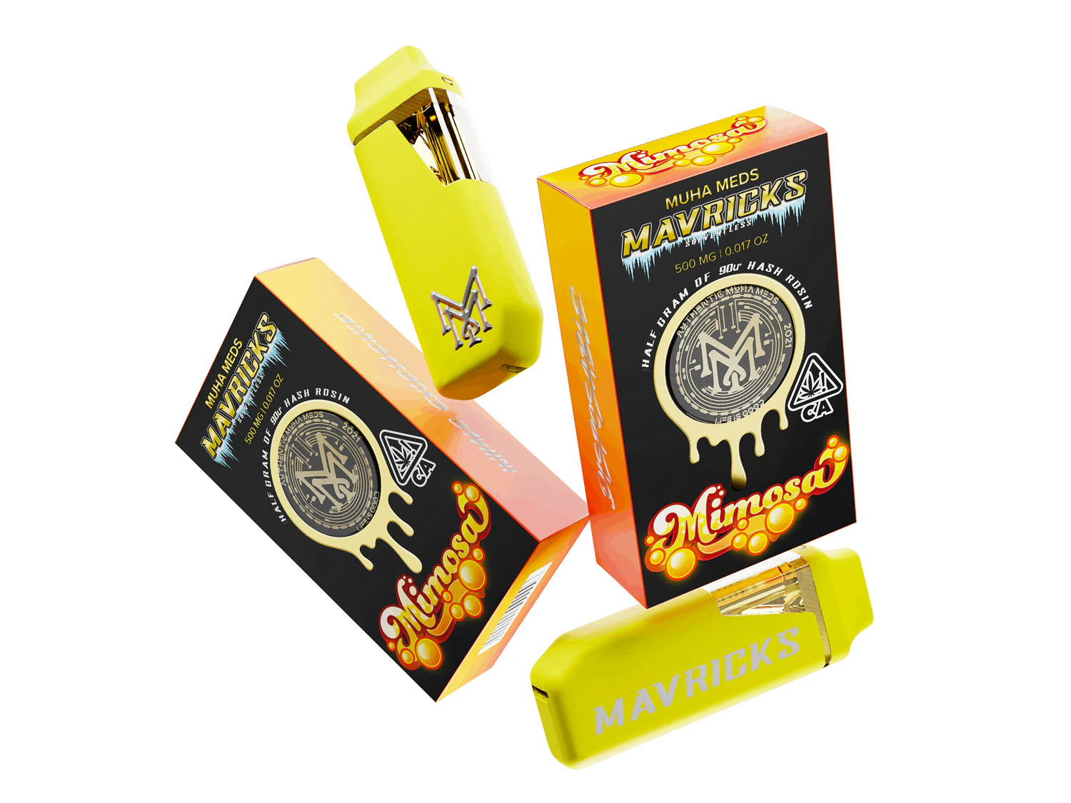 Muha Meds - Muha Meds - Mavericks Mimosa - 0.5g Hash Rosin Vape Main Image