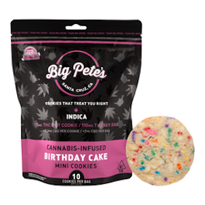 Big Pete's - Birthday Cake Mini Cookies 10Pk 100mg Indica 