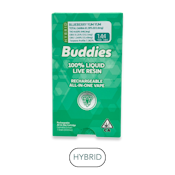 Buddies - Live Resin - Blueberry Yum Yum High CBD - RTU - 1.0g