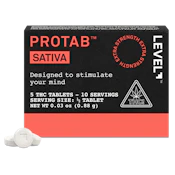 Level - Protab Sativa 2pk - 40mg - Edible