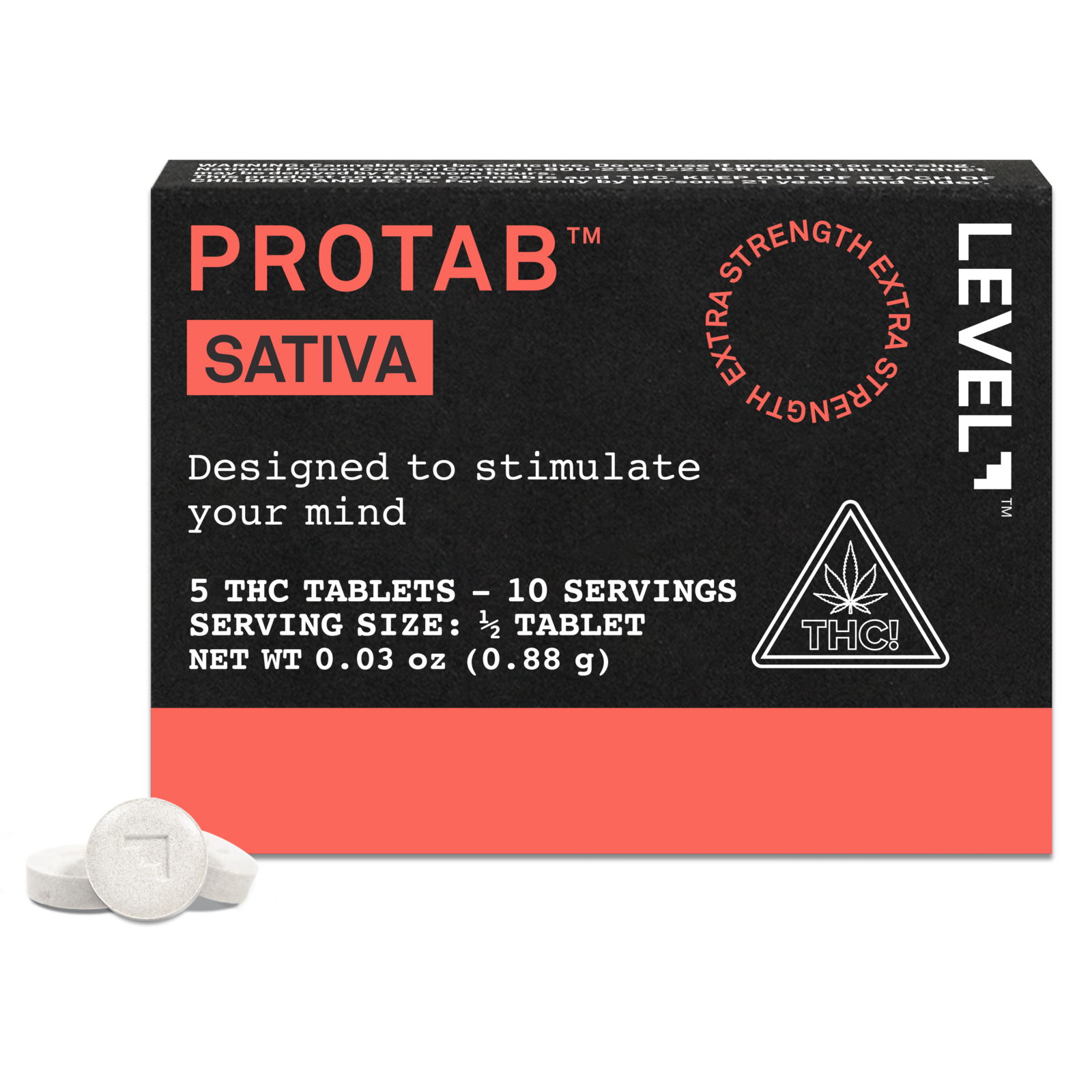 Sativa Protab 5pk - 100mg - Edible