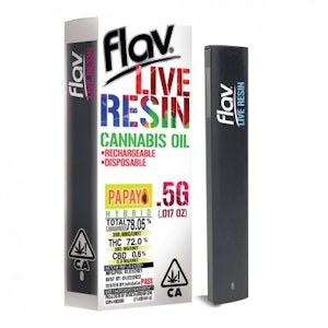 Flav | Disposible Live Resin Pod-Papaya | .5g