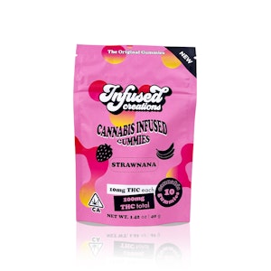 INFUSED CREATIONS - INFUSED CREATIONS - Edible - Strawnana - Gummies - 100MG