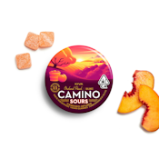 Camino Sours | Orchard Peach 100mg THC: 100mg CBD | Gummies | [200mg] 10pc | Hybrid