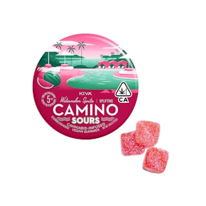 Kiva Confections - Camino | Sours  Watermelon Spritz | Uplifting |  Gummies | 10pk | 100mg
