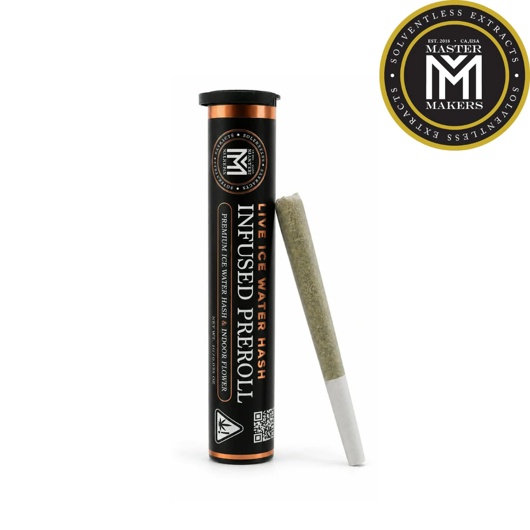 Master Makers - Blueberry Punch x Whitethorn Rose Hash Infused Pre-Rolls (2pk) Main Image