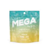 Tropical Twist -Indica- 100mg One Piece (Edibles) | Grön       -QQ3  Back