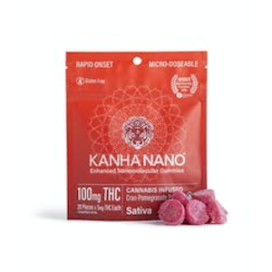 Kanha - Kanha Nano Gummies 100mg Cran Pomegranate 