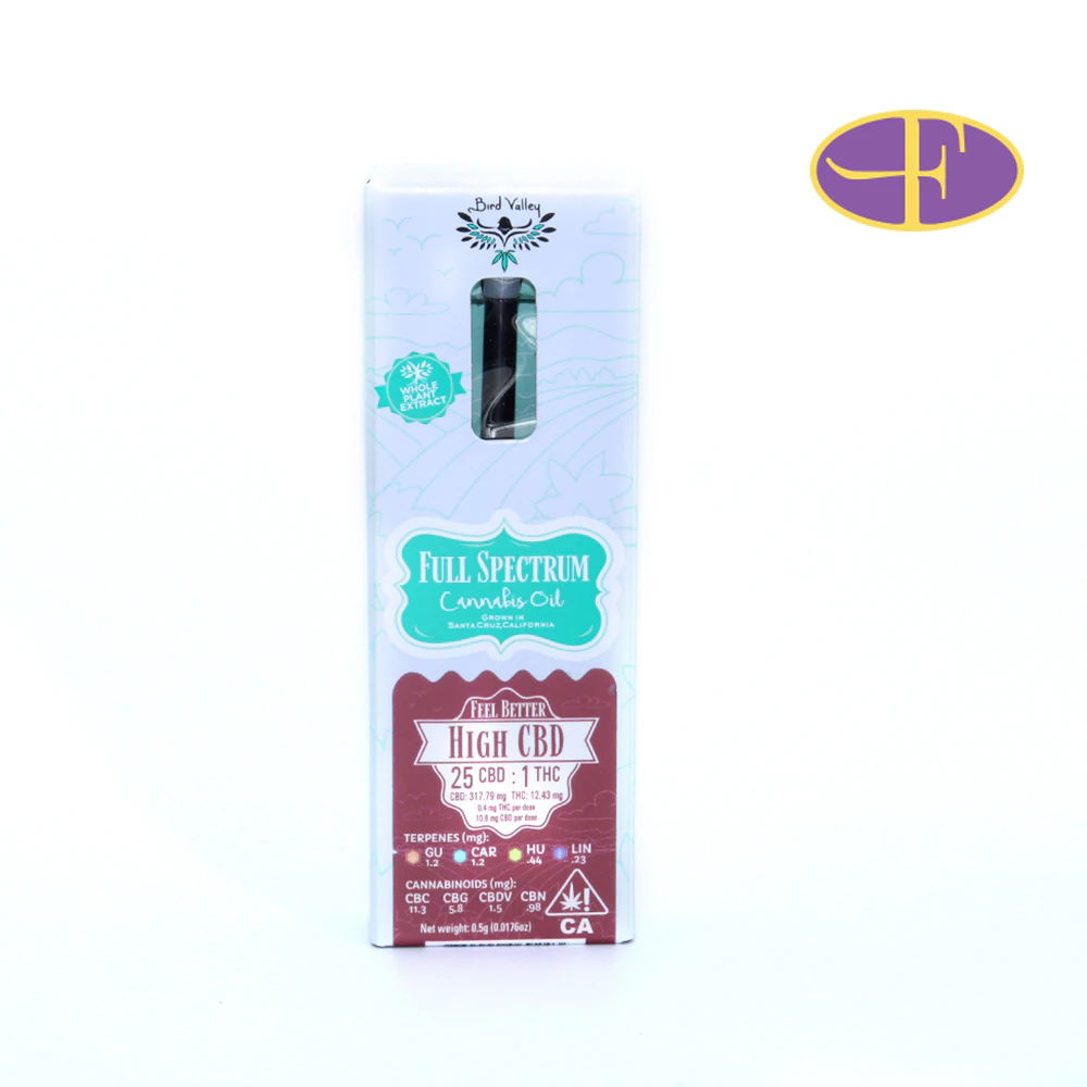 Bird Valley - High CBD Full Spectrum Oil CBD:THC (25:1)(.5g) Main Image