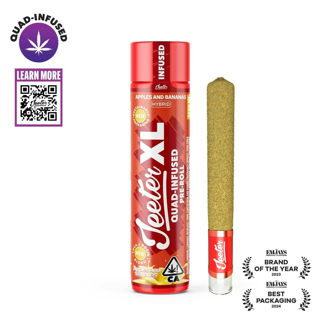 Jeeter - Jeeter | XL Infused Preroll | Apples & Bananas | 2g Main Image