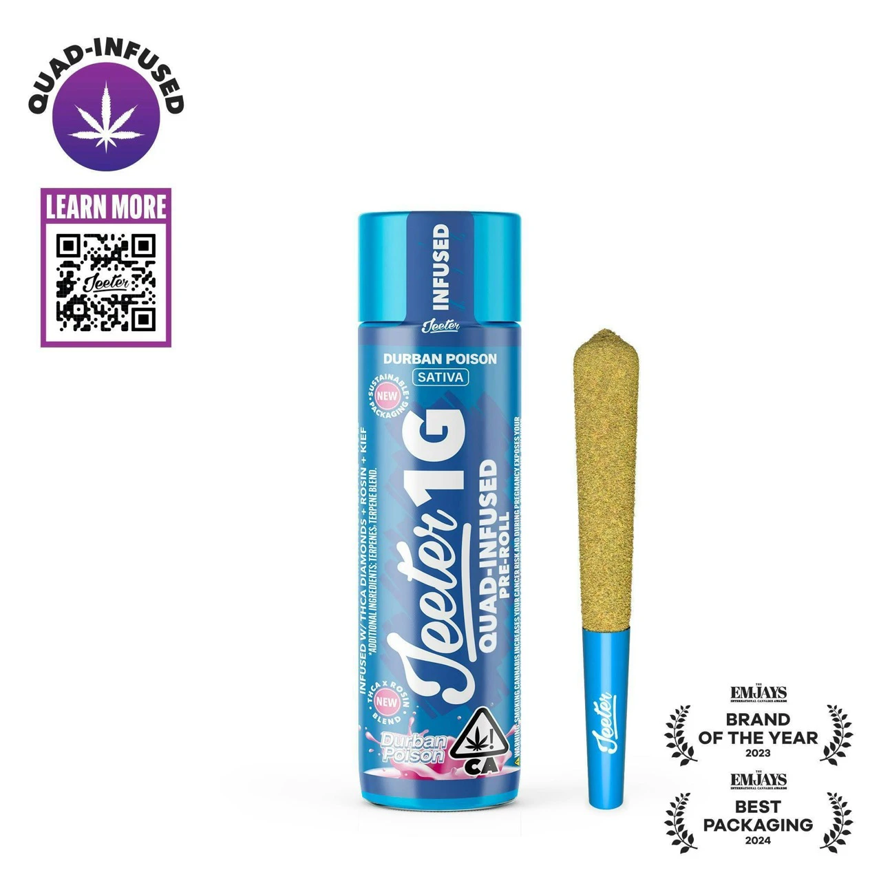 Jeeter - Jeeter | Infused Preroll | KIWI KUSH | 1g Main Image