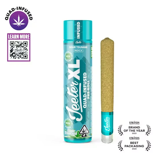 Jeeter - Jeeter XL Quad-Infused Preroll 2g Sour Tsunami Main Image