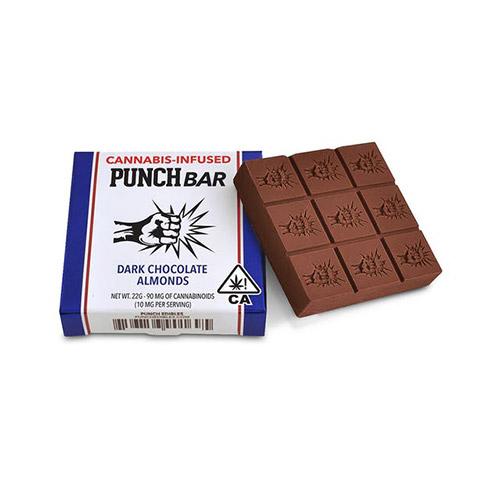 PUNCH EDIBLES DARK CHOCOLATE ALMONDS 100MG Cannabis Dispensary Near