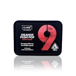 CLADE9 - CLADE 9 - Preroll - Orange Push Pop - 5-Pack - 2.5G