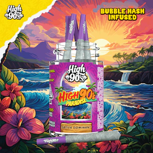 HIGH 90s - High 90's - 2.5g - 5ct Bubble Hash Pack - High 90's Paradise