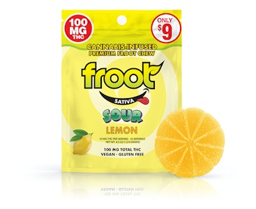 FROOT - Froot - Mini Chews - Sour Lemon (S) 100mg
