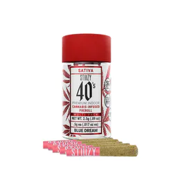 2.5g Blue Dream Infused 40's Pre-Roll Pack (.5g - 5 pack)  - STIIIZY picture