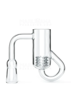 A&A GLOBAL IMPORTS - Glass - Female Quartz Recycler w/ Quartz Knot 18MM