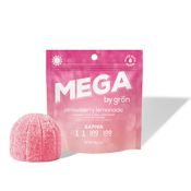 Megas (by Grön) | 1pk Gummy | 1:1 Strawberry Lemonade - CBC/THC | 100mg