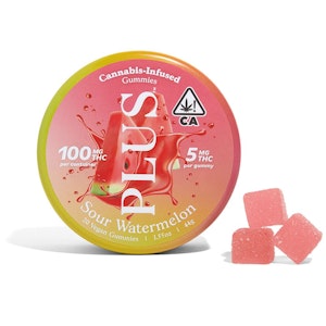 PLUS - *PLUS Sour Watermelon Gummies 100mg