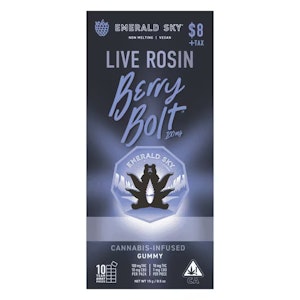 Emerald Sky - Berry Bolt (Live Rosin) Gummies (10ct) - 100mg (I) - Emerald Sky