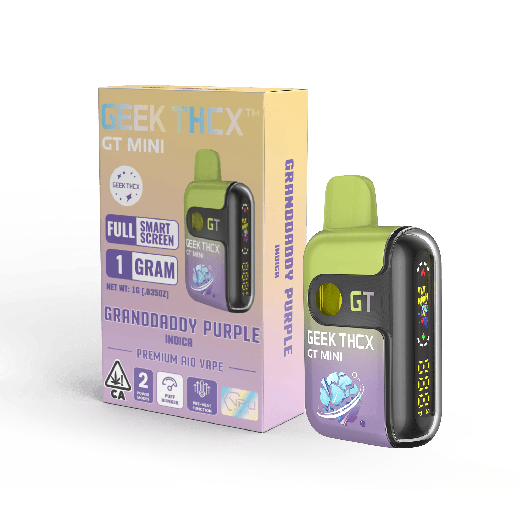 GEEK - GEEK THCX Wellness Grape God 1g Disposable Main Image