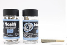 Noah's Premium BOGO Infused 5pk Prerolls 5g Blue Poison