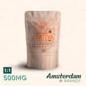 AMSTERDAM EDIBLES | SATIVA 1:1 500MG