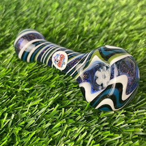 Dragon's Leyr - CRG Blue Eye Candy Pipe w/ Dirchro + Screen