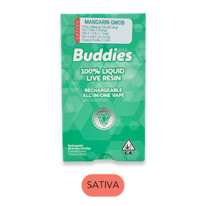 Buddies - Buddies - Live Resin - Mandarin GMob - RTU - 1.0g