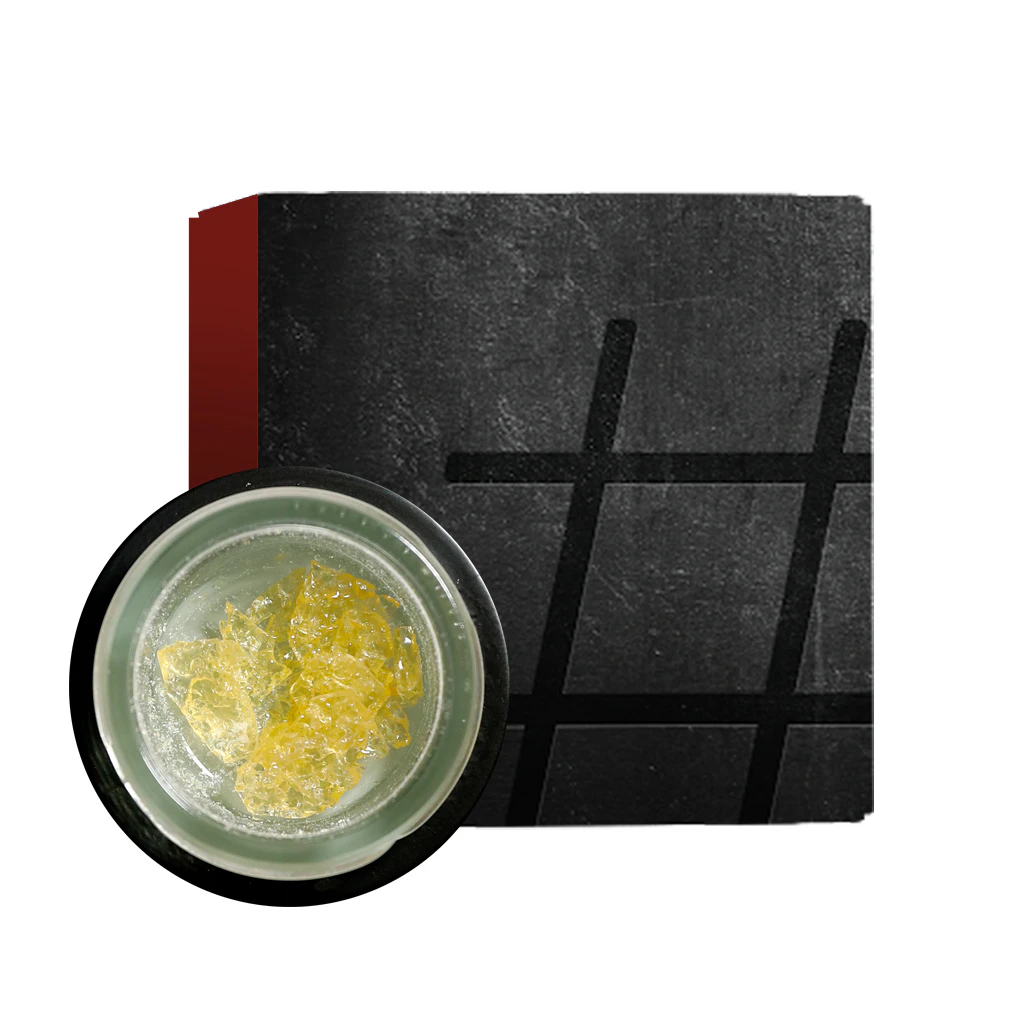 #HASH - #Hash - Larry Burger - Shatter ( Brittle) - 76.85% THC - 1g - Wax Main Image