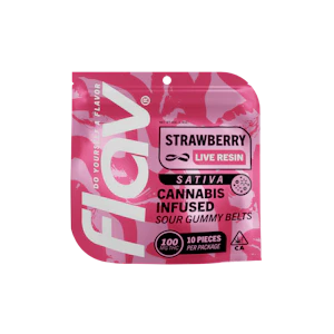 Flav - LIVE RESIN BELTS - STRAWBERRY 100MG - FLAV