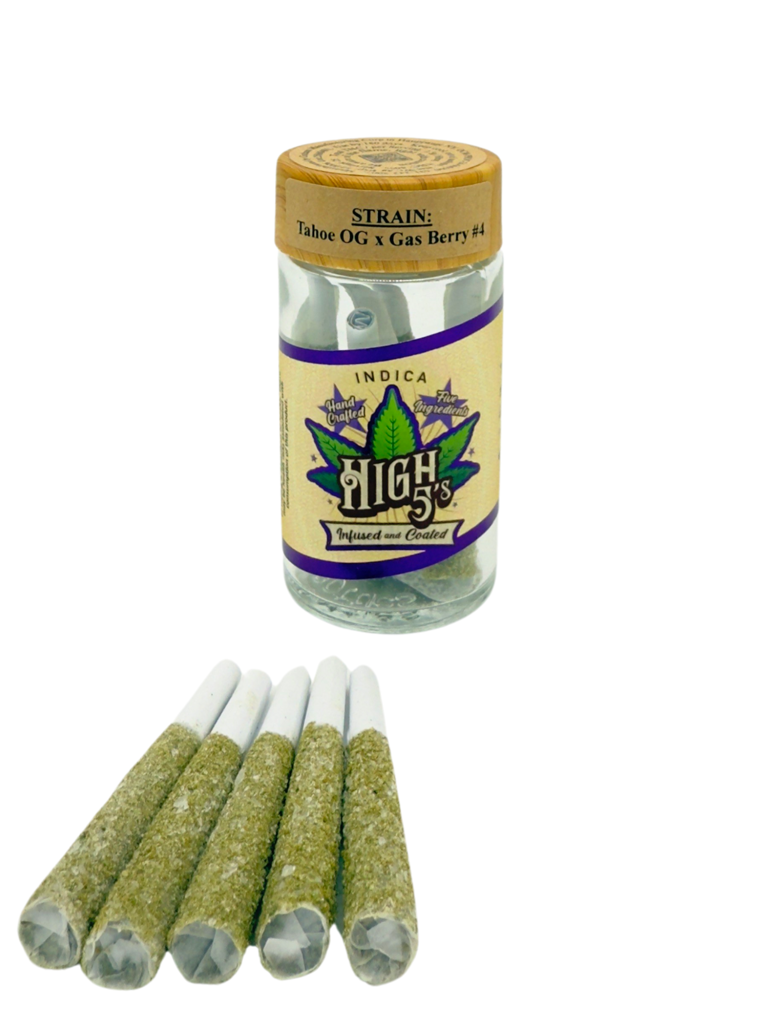 High 5's | Blue Zushi x Pink Gas #18 (5x Infused) 5pk - 4g - Preroll
