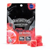 Heavy Hitters Gummies 100mg Pink Grapefruit $25