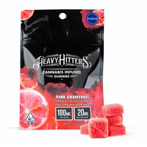 Heavy Hitters - Heavy Hitters Gummies 100mg Pink Grapefruit $25