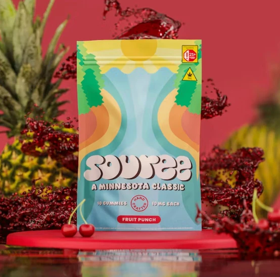 Souree - Gummies-EN | Souree | Fruit Punch | 100 mg | 10 ct Main Image