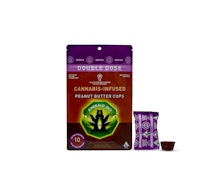 Peanut Butter Cups Indica 100mg 10 Pack - Emerald Sky