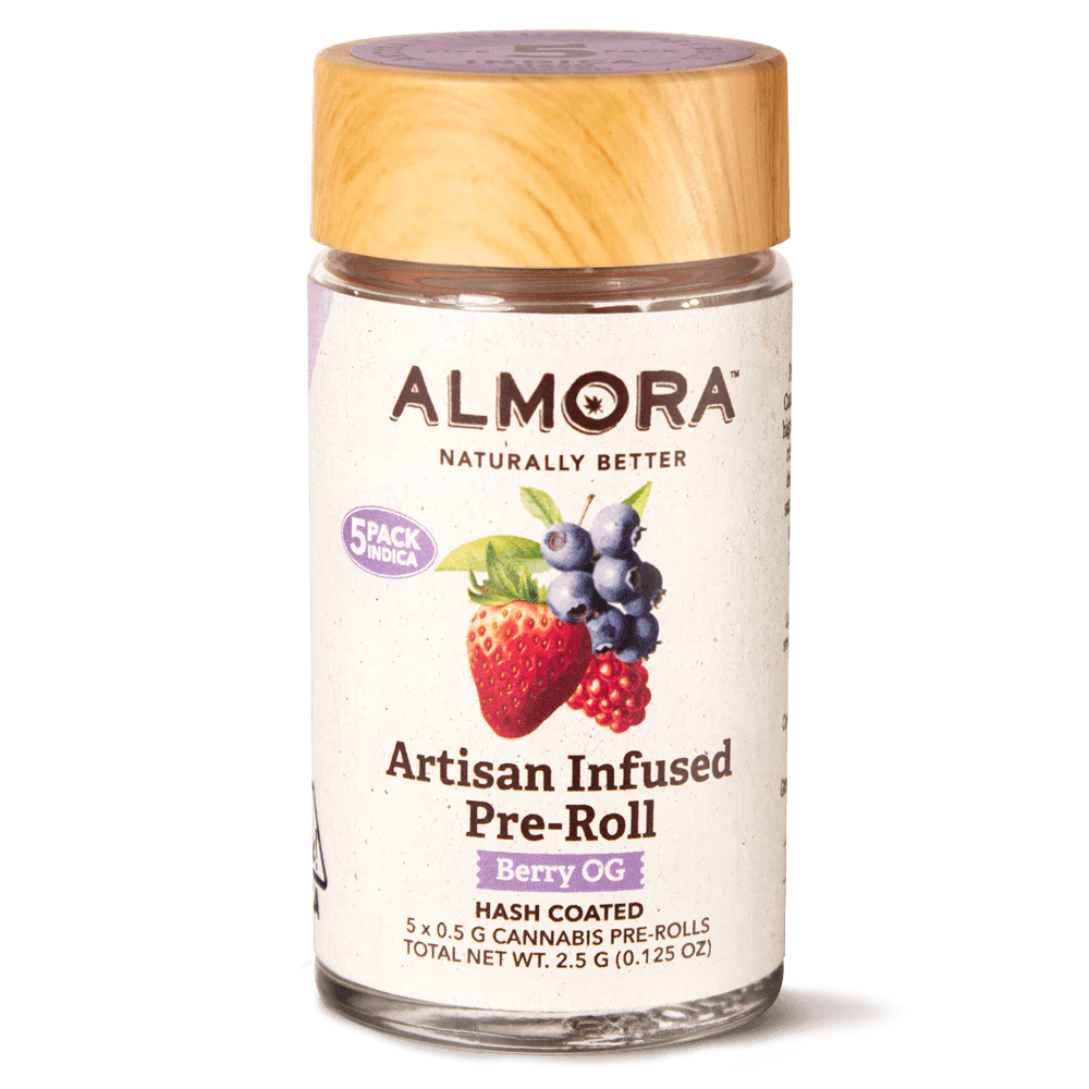 ALMORA FARMS - Almora Farm | Infused Pre Roll | Berry OG | .5g | 5pack Main Image