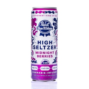 Pabst Labs - 12oz PBR Infused Seltzer Can Midnight Berries 10mg THC, 3mg CBN, 2mg CBD