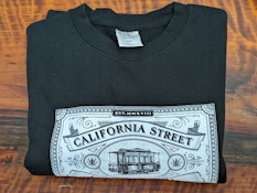 California Street Cannabis Co. Crew Sweater - Medium Black