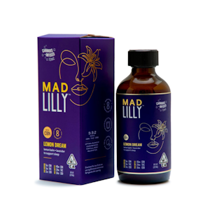 Mad Lilly - 80mg Lemon Dream 8oz Beverage ( 40mg CBN 24mg THC 16mg CBD ) - Mad Lilly