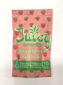 JUICY - Strawberry Hard Treats - 100mg - Edible