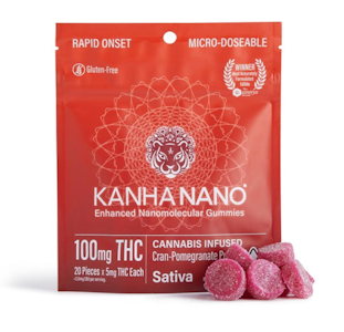 Kanha - Nano Cranberry Pomegranate Gummies Sativa 100mg