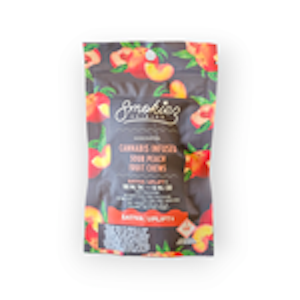 Argent NM Ventures Inc. - Smokiez - Sour Peach Fruit Chews - Sativa (10pcs / 100mg THC / 10mg CBD)