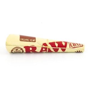 Raw - (RH108) Raw Organic Hemp | King Slim Cones | 3 Pack Cones 