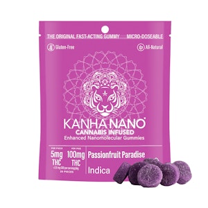 KANHA - Kanha Nano Indica Passionfruit Paradise Gummies 100mg