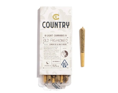 COUNTRY - COUNTRY: OLD FASHIONED INDICA 1:1 PRE-ROLL 6PK