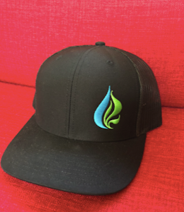 Natural Green ReLeaf Black Trucker Hat